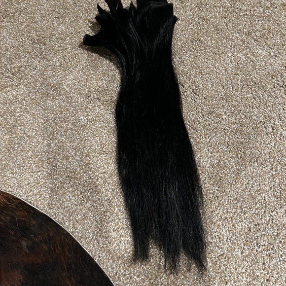 18in BLACK hothead weft extensions - Picture 2 of 3